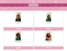 Tablet Screenshot of flowersonlinebypat.net